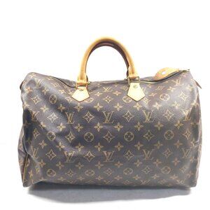 Authentic Louis Vuitton Speedy 40 Brown Monogram Hand Bag mn708-021626